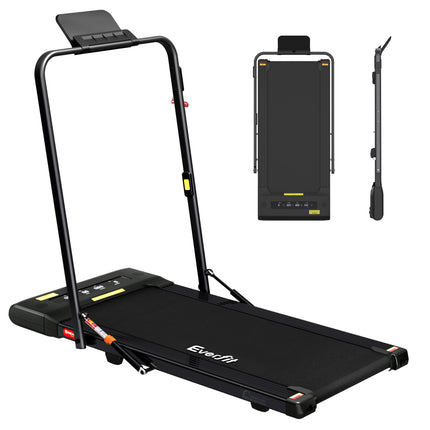 Everfit Treadmill Electric Walking Pad Under Desk Home Gym Fitness 400mm Black.