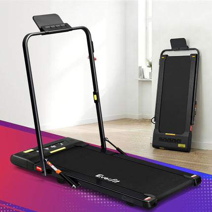 Everfit Treadmill Electric Walking Pad Under Desk Home Gym Fitness 400mm Black.