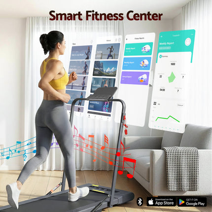 Everfit Treadmill Electric Walking Pad Under Desk Home Gym Fitness 400mm Grey.
