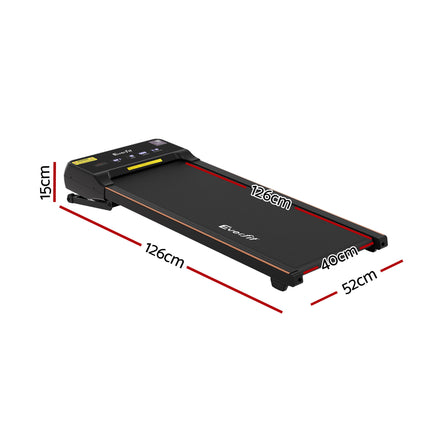 Everfit 3 in 1 Walking Pad Treadmill 20% Auto Incline Under Desk Treadmills for Home Gym With 40cm Wide Belt.
