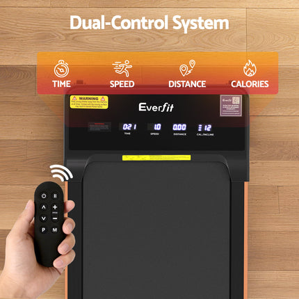 Everfit 3 in 1 Walking Pad Treadmill 20% Auto Incline Under Desk Treadmills for Home Gym With 40cm Wide Belt.