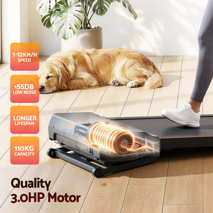Everfit 3 in 1 Walking Pad Treadmill 20% Auto Incline Under Desk Treadmills for Home Gym With 40cm Wide Belt.
