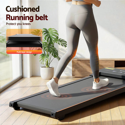 Everfit 3 in 1 Walking Pad Treadmill 20% Auto Incline Under Desk Treadmills for Home Gym With 40cm Wide Belt.