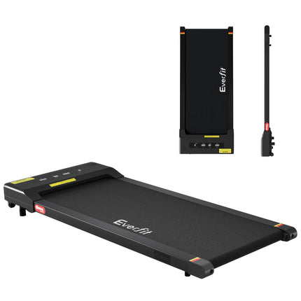 Everfit Treadmill Electric Walking Pad Under Desk Home Gym Fitness 400mm Black.
