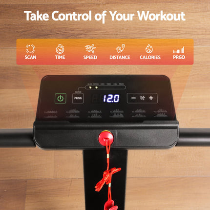 Everfit Walking Pad Treadmill 2 in 1 Foldable for Home Gym 40cm Wide Belt 12 Programs with App.