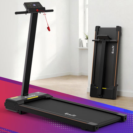 Everfit Walking Pad Treadmill 2 in 1 Foldable for Home Gym 40cm Wide Belt 12 Programs with App.