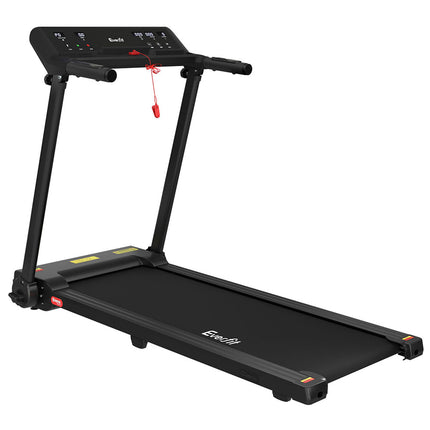 Everfit Treadmill Electric Home Gym Fitness Exercise Knob Foldable 450mm Black.