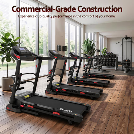 Everfit Treadmill Electric Home Gym Fitness Exercise Machine w/ Sit Up Bar 450mm.