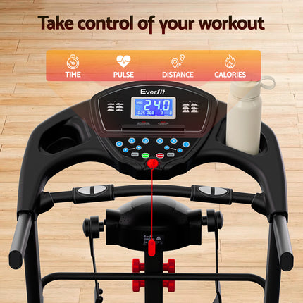 Everfit Treadmill Electric Home Gym Fitness Exercise Machine w/ Massager 480mm.