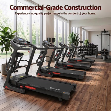 Everfit Treadmill Electric Home Gym Fitness Exercise Machine w/ Massager 480mm.