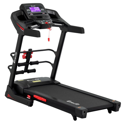 Everfit Treadmill Electric Home Gym Fitness Exercise Machine w/ Sit Up Bar 480mm.