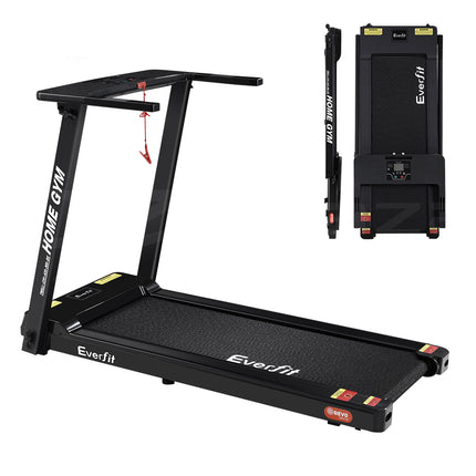 Everfit Treadmill Electric Home Gym Fitness Exercise Fully Foldable 420mm Black.