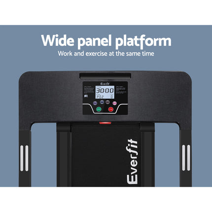 Everfit Treadmill Electric Home Gym Fitness Exercise Fully Foldable 420mm Black.