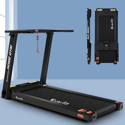 Everfit Treadmill Electric Home Gym Fitness Exercise Fully Foldable 420mm Black.