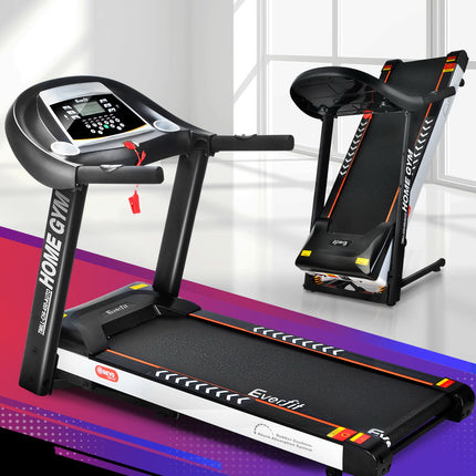 Everfit Treadmill Electric Auto Incline Home Gym Fitness Exercise Machine 450mm.