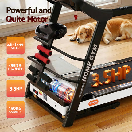 Everfit Treadmill Electric Home Gym Fitness Exercise Machine w/ Massager 450mm.