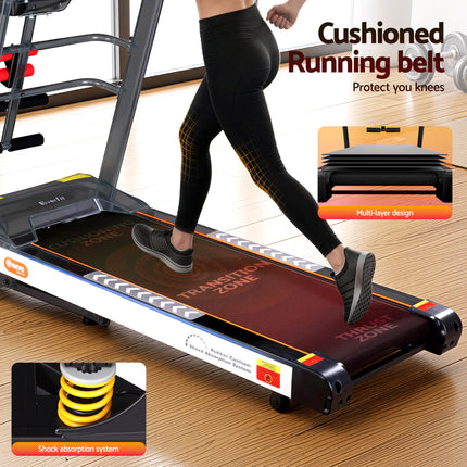 Everfit Treadmill Electric Home Gym Fitness Exercise Machine w/ Massager 450mm.