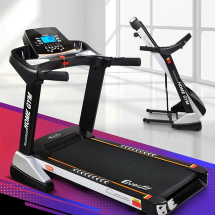 Everfit Treadmill Electric Auto Incline Spring Home Gym Fitness Exercise 480mm.