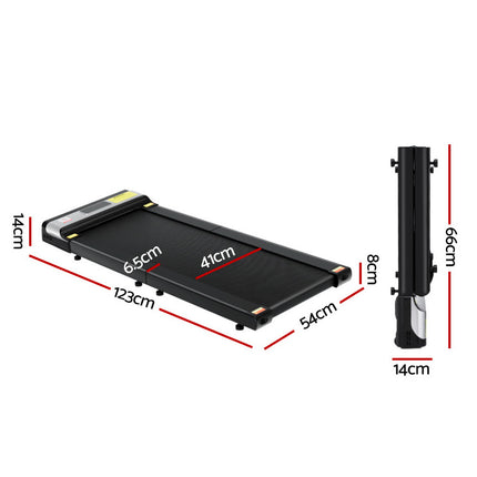 Everfit Treadmill Electric Walking Pad Under Desk Home Gym Fitness Foldable Belt.