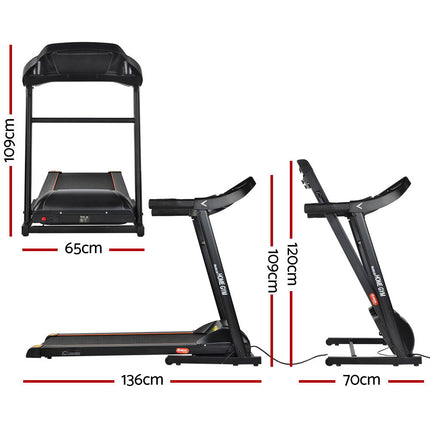 Everfit Treadmill Electric Home Gym Fitness Exercise Machine Foldable 400mm.