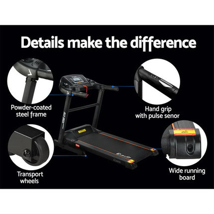 Everfit Treadmill Electric Home Gym Fitness Exercise Machine Foldable 400mm.
