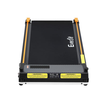 Everfit 2 Side Walking Pad Treadmill with Massage Function Fitness 380mm Black.