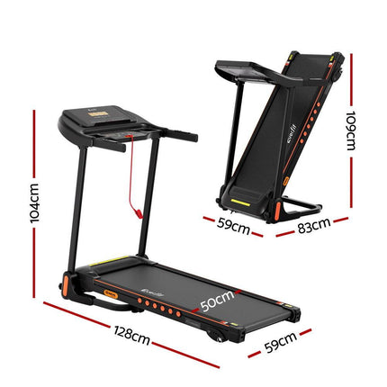 Everfit Treadmill Electric Home Gym Fitness Exercise Equipment Incline 390mm.