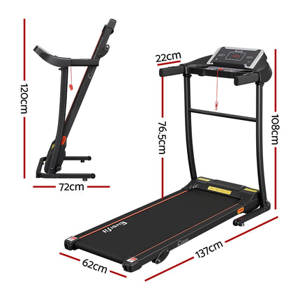Everfit Treadmill Electric Home Gym Fitness Exercise Machine Incline 400mm.