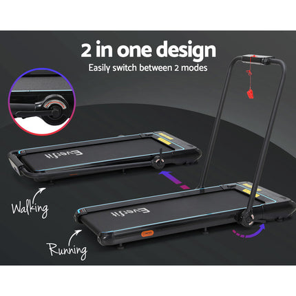 Everfit Treadmill Electric Walking Pad Under Desk Home Gym Fitness 420mm Remote.