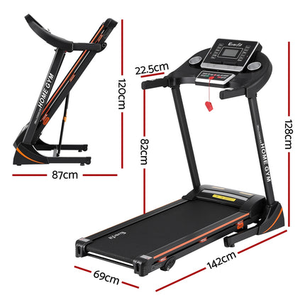 Everfit Treadmill Electric Home Gym Fitness Exercise Machine Hydraulic 420mm.