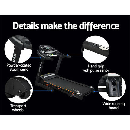 Everfit Treadmill Electric Home Gym Fitness Exercise Machine Hydraulic 420mm.