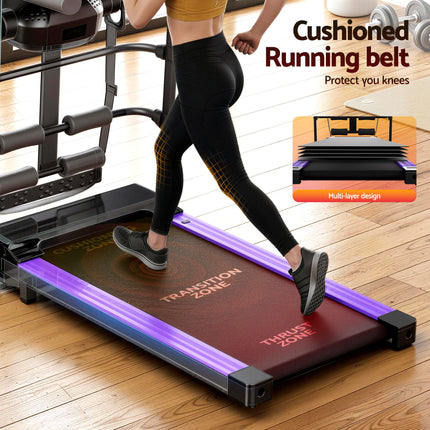 Everfit Treadmill Electric Home Gym Fitness Exercise Machine w/ Massager 400mm.