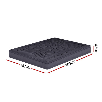 Giselle Bedding 3-Zone Pillowtop Mattress Topper 1000GSM for Back Pain Relief Washable with 45cm Deep Pocket Queen.