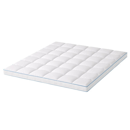 Giselle Bedding 1500GSM Bamboo Pillowtop Mattress Topper 10cm Thick Pad for Back Pain Relief, High Loft Cooling Underlay for Dorm & Guest Bed, 45cm Deep Pocket King.