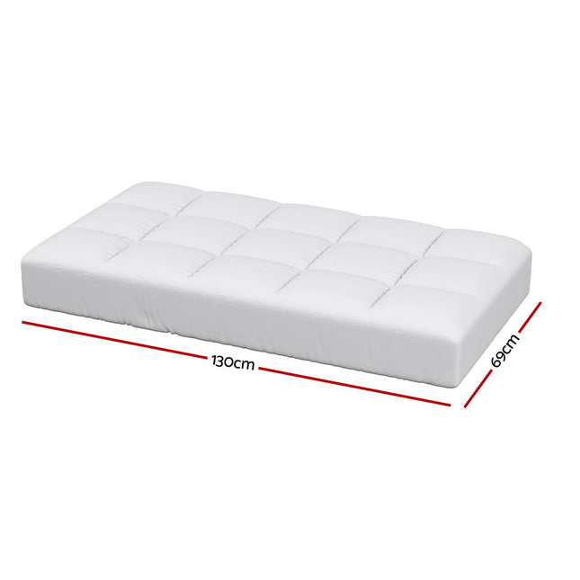 Giselle Bedding Baby Cot Pillowtop Mattress Topper 750GSM Bamboo Cooling Pad for Temperature Regulation, Machine Washable Bed Protector.