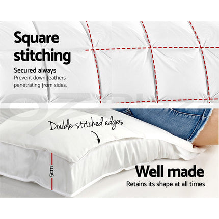 Giselle Bedding 5cm Bamboo Pillowtop Mattress Topper 1000GSM Mattress Pad for Back Pain Relief Washable Breathable Protector with 45cm Deep Pocket Double.