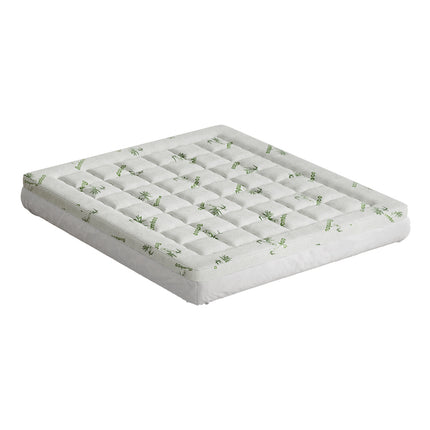 Giselle Bedding Pillowtop Mattress Topper 7.5cm Thick Bamboo Pad for Back Pain Relief Washable Skin-friendly Bed Protector with 45cm Deep Pocket King.