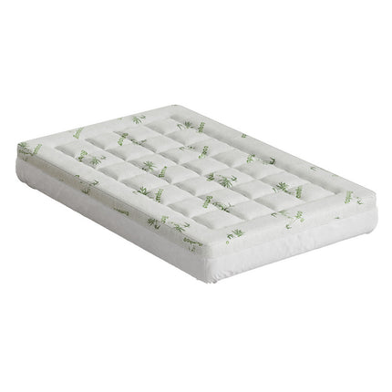 Giselle Bedding Pillowtop Mattress Topper 7.5cm Thick Bamboo Pad for Back Pain Relief Washable Skin-friendly Bed Protector with 45cm Deep Pocket King Single.