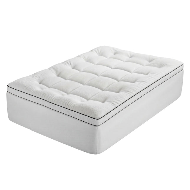 Giselle Bedding Double Mattress Topper 5cm Coral Fleece.