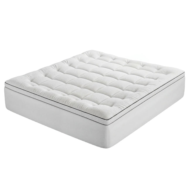 Giselle Bedding King Mattress Topper 5cm Coral Fleece.