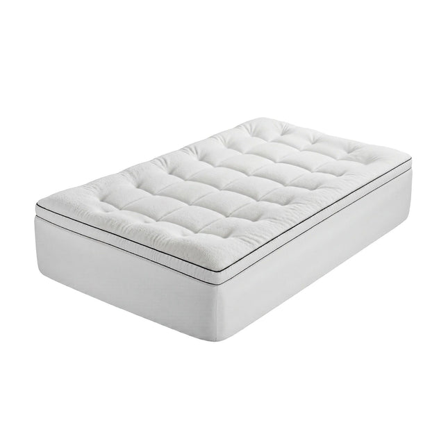 Giselle Bedding King Single Mattress Topper 5cm Coral Fleece.