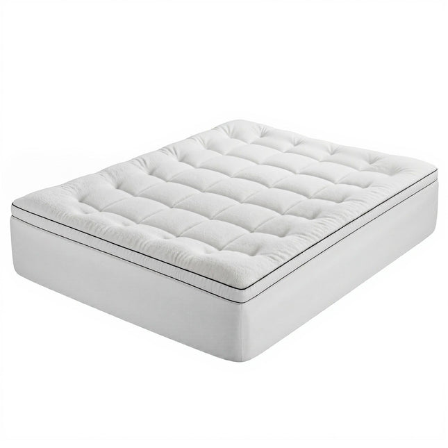 Giselle Bedding Queen Mattress Topper 5cm Coral Fleece.