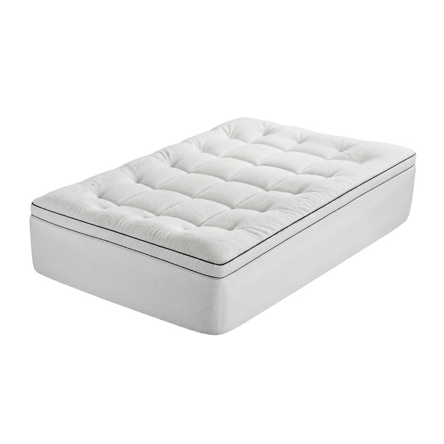 Giselle Bedding Single Mattress Topper 5cm Coral Fleece.