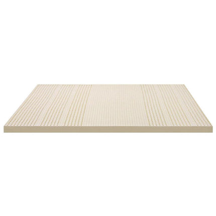 Giselle Bedding Latex Mattress Topper, 7.5cm Thick 7-Zone Pressure Relief Bed Pad with Washable Cover, Cooling Breathable Mat for Side Sleepers & Back Pain, Beige Double.