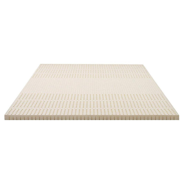 Giselle Bedding Latex Mattress Topper, 5cm Thick Cooling Bed Pad for Side Sleepers Pain Relief, 7 Zone Foldable Mat with Washable Cover for Guest Room Bedroom King.
