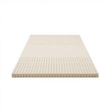 Giselle Bedding Latex Mattress Topper, 5cm Thick Cooling Bed Pad for Side Sleepers Pain Relief, 7 Zone Foldable Mat with Washable Cover for Guest Room Bedroom King Single.
