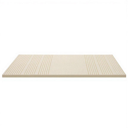 Giselle Bedding Latex Mattress Topper, 5cm Thick Cooling Bed Pad for Side Sleepers Pain Relief, 7 Zone Foldable Mat with Washable Cover for Guest Room Bedroom King Single.