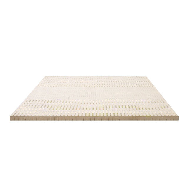 Giselle Bedding Latex Mattress Topper, 5cm Thick Cooling Bed Pad for Side Sleepers Pain Relief, 7 Zone Foldable Mat with Washable Cover for Guest Room Bedroom Queen.