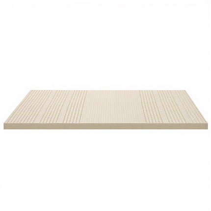 Giselle Bedding Latex Mattress Topper, 7.5cm Thick 7-Zone Pressure Relief Bed Pad with Washable Cover, Cooling Breathable Mat for Side Sleepers & Back Pain, Beige Single.
