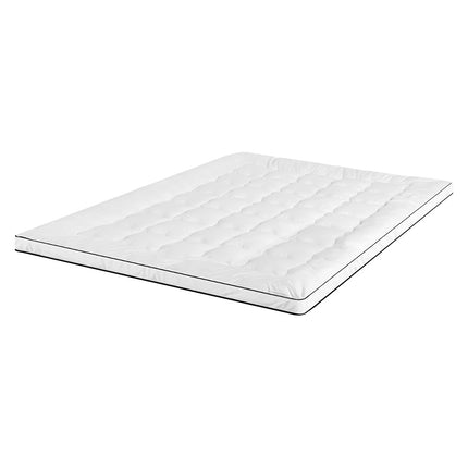 Giselle Bedding Pillowtop Mattress Topper 5cm Thick Mattress Pad for Back Pain Relief & Old Beds Machine Washable 500GSM Breathable Protector Queen.